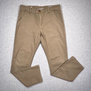 Mugsy Pants Mens 33 x 30 (34 x 29) Belmonts Beige Tan Stretch Slim Chino K2PNBG